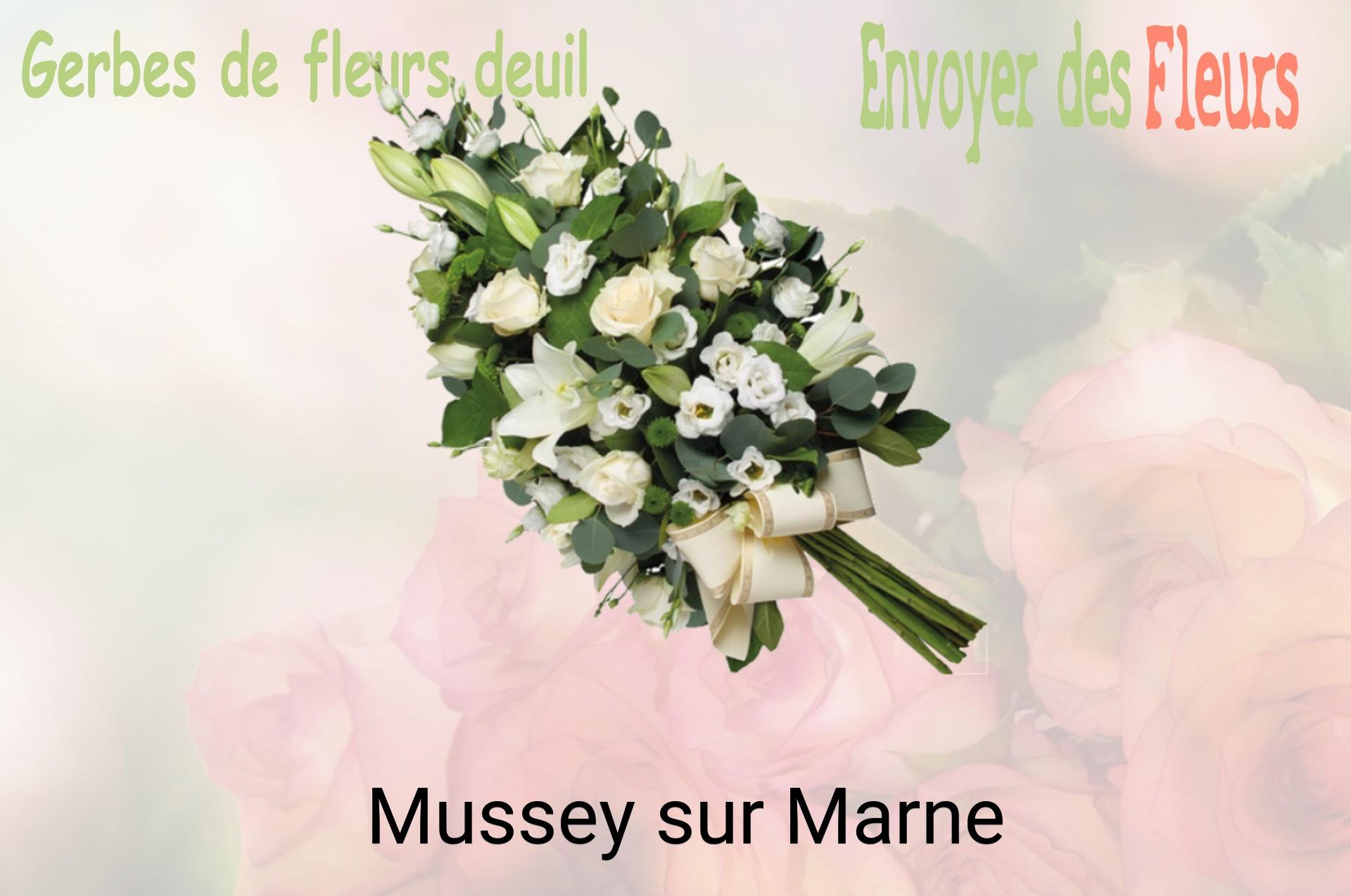 Gerbe de fleurs de deuil livrée à Mussey-sur-Marne